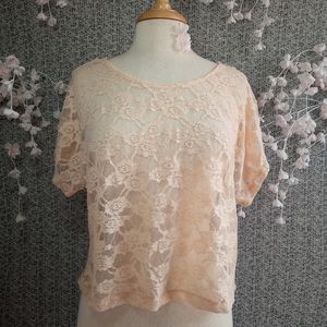 Chloe K Lace Box Crop Top